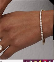 Bracciale Ama in Oro bianco Diamante Lab Grown 3.57 Ct AMA-BR-1000-74-1-17.5-0.05 - AMA-BR-1000-74-1-17.5-0.05
